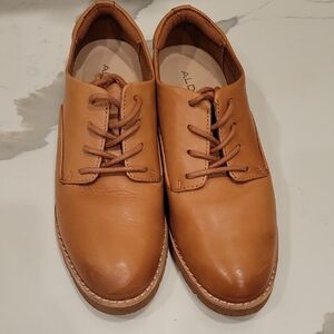 Aldo Tan Leather Oxfords Classic Design